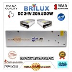 Power Supply Trafo Brilux DC 24V 20.8A | 500W (Super Quality)